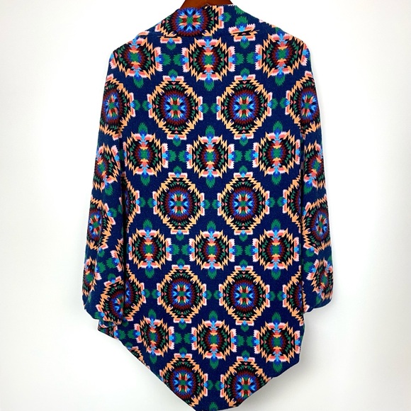 Tribal Print Cocoon Sweater - Picture 5 of 5